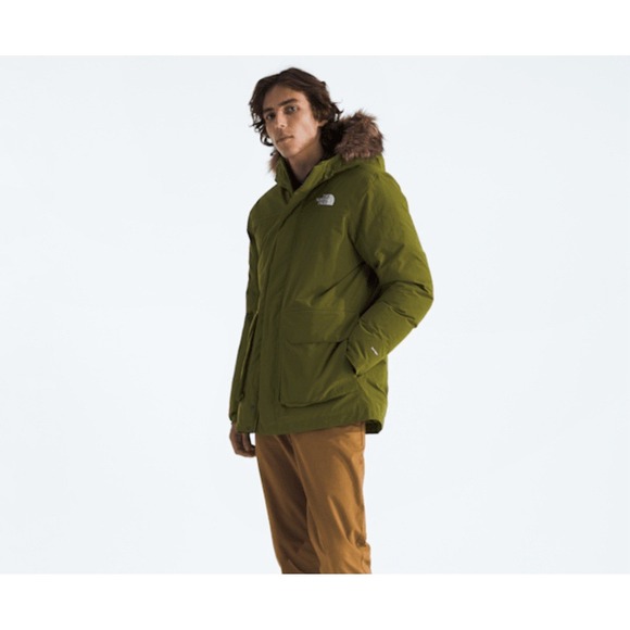 The North Face Mens Explore Farther 550 Fill Down Parka MEDIUM Olive Green NEW - Picture 7 of 11